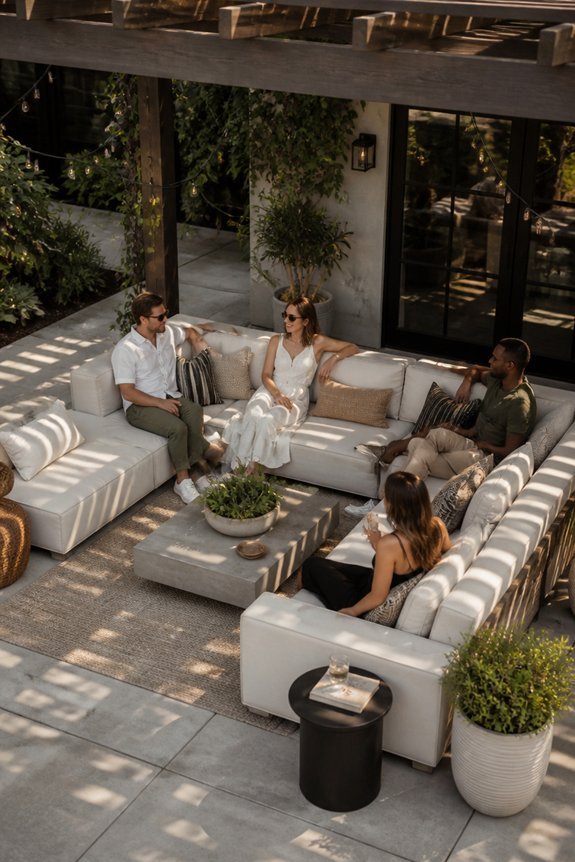 flexible outdoor sectional seating