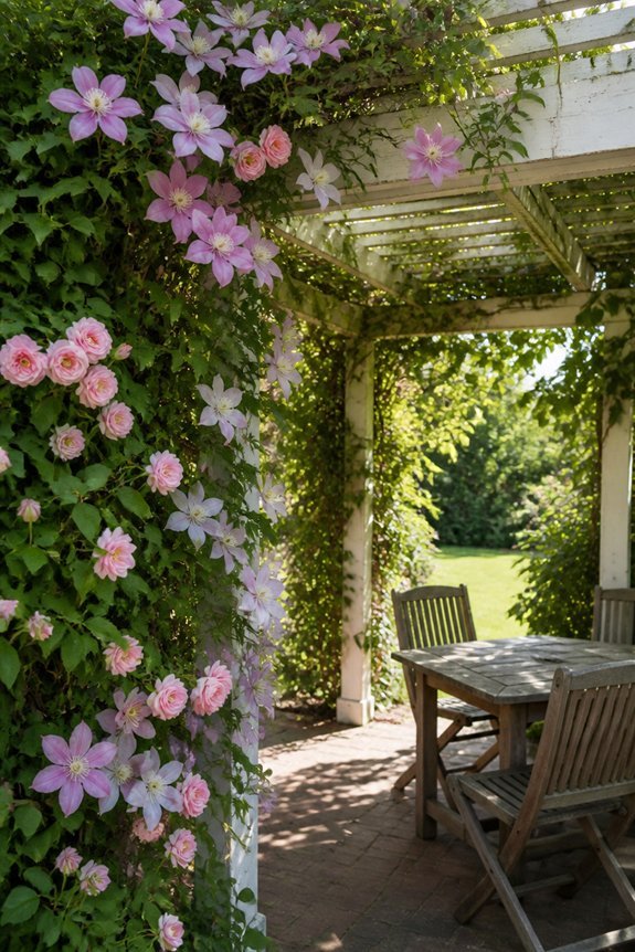 floral clad gazebo retreat