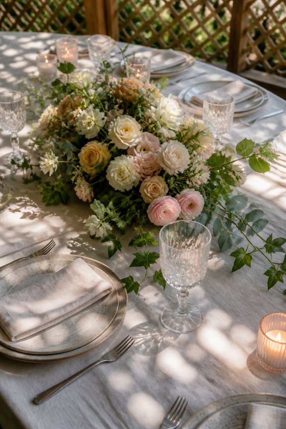 floral elegance for dining