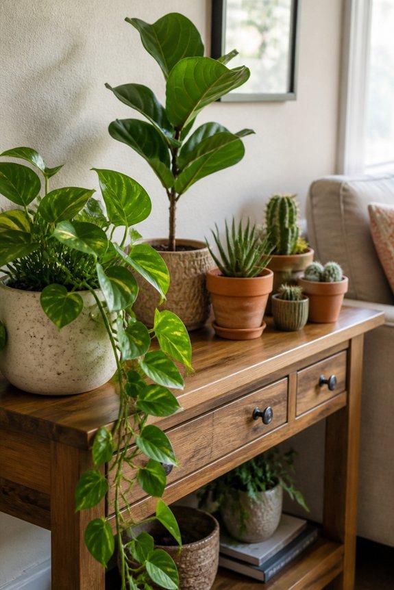 furniture as plant displays