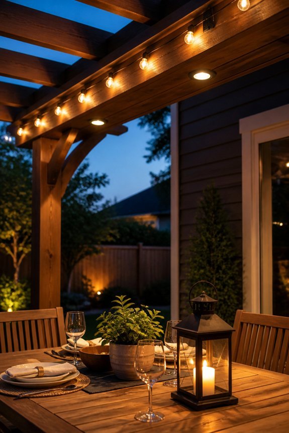 layered lighting for ambiance
