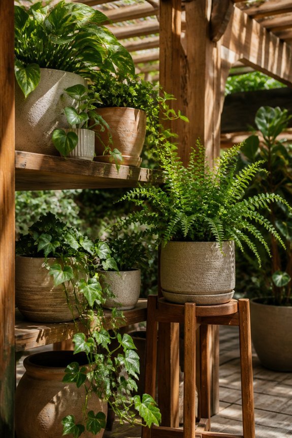 layered plant arrangement strategy