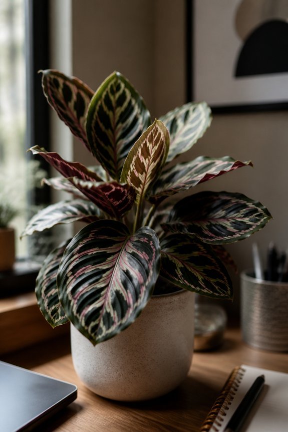 low light foliage with patterns
