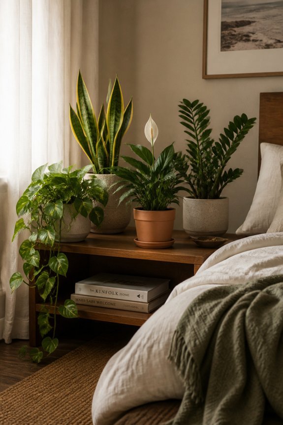 low light resilient bedroom plants