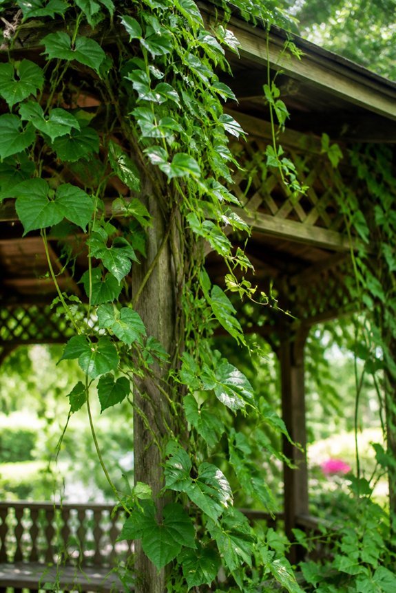 low maintenance gazebo vines