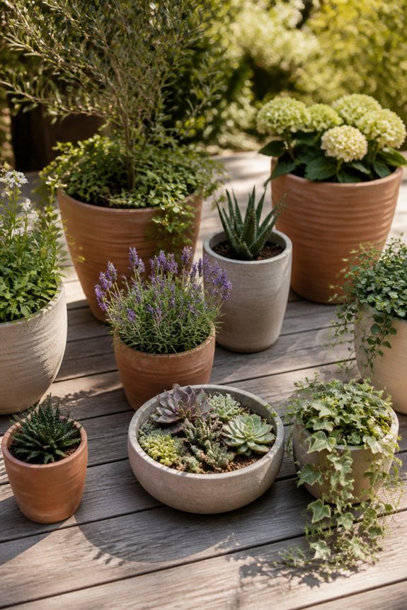 maximize garden container arrangement