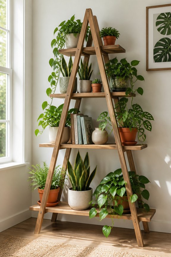 maximize vertical plant display
