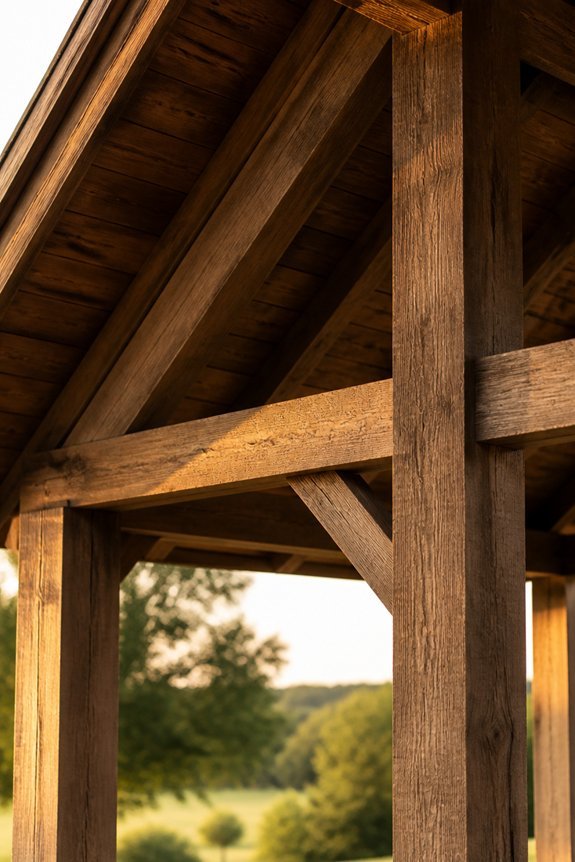modern rustic a frame gazebo