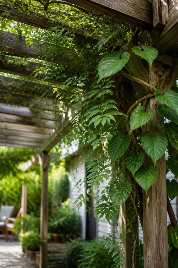 natural privacy with greenery