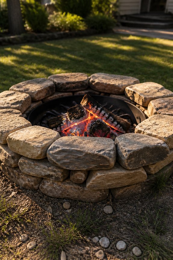 natural stone fire pits
