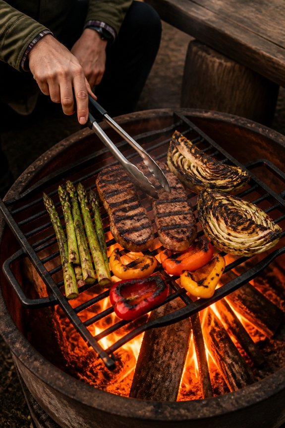 outdoor cooking and gathering
