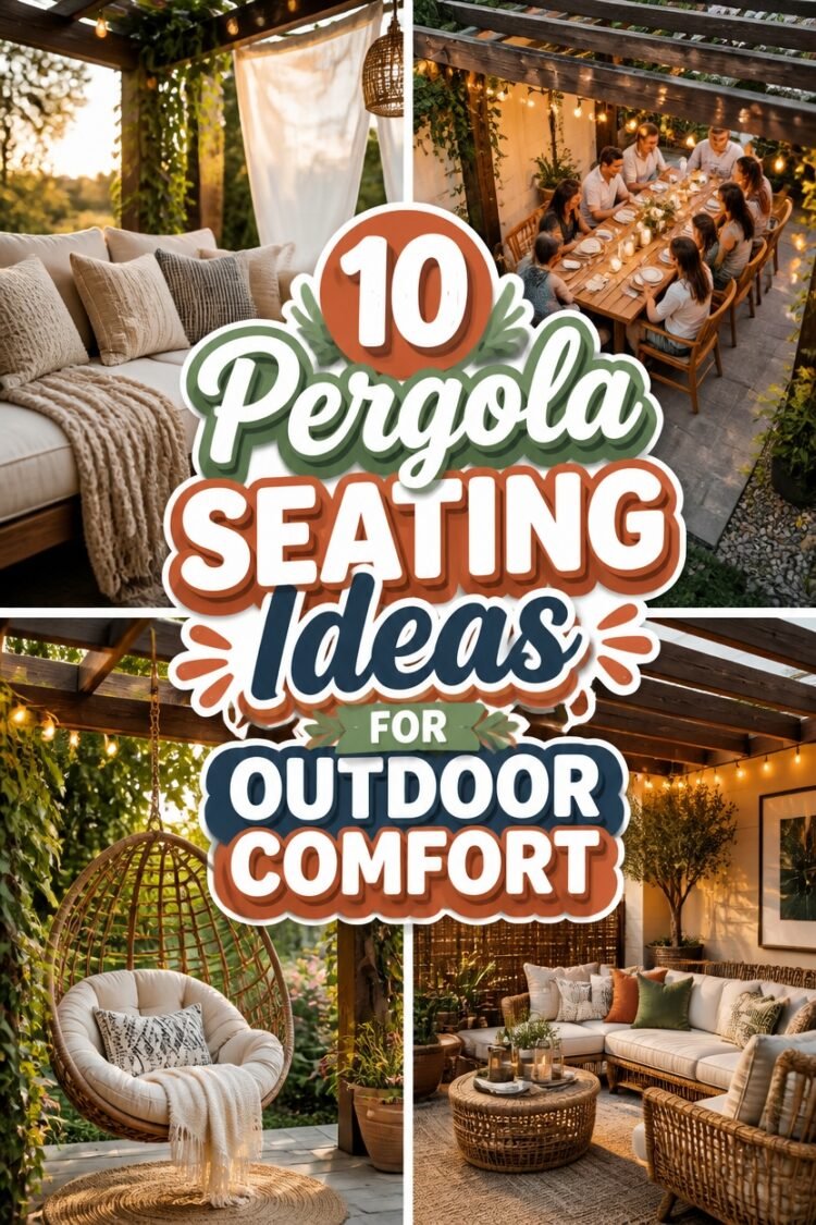 outdoor pergola seating inspiration