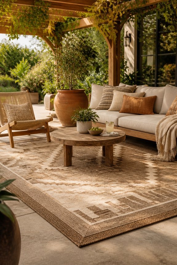 outdoor rugs enhance spaces