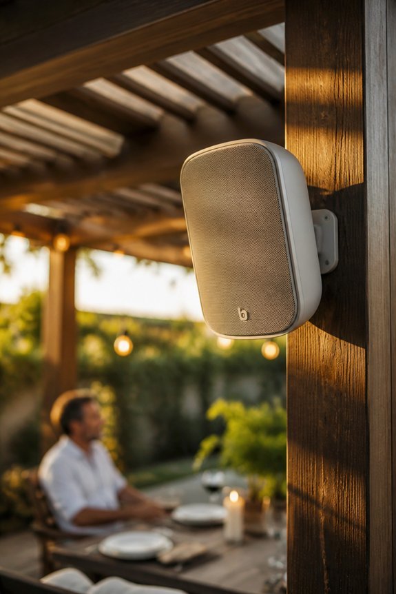 outdoor speakers enhance ambiance