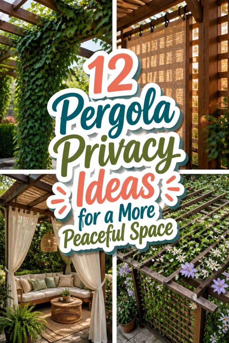 peaceful pergola privacy solutions