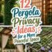 peaceful pergola privacy solutions