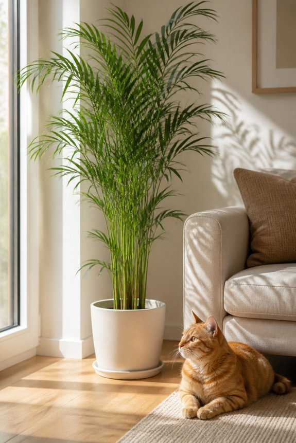 pet safe bamboo palm plant