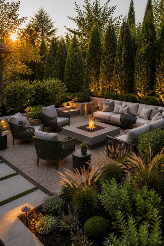 privacy with strategic plantings