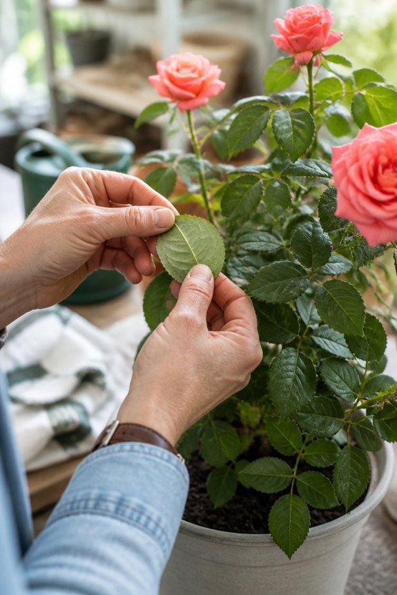 protect container roses healthily