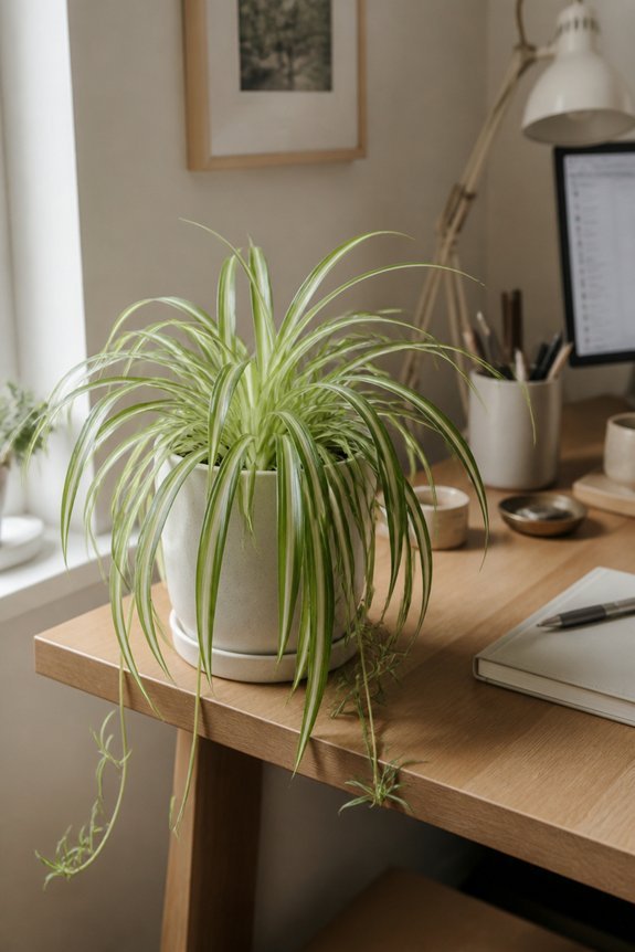 resilient air purifying desk plant