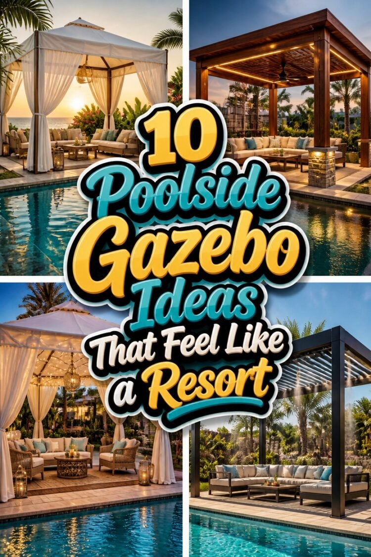 resort style poolside gazebos