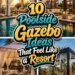 resort style poolside gazebos