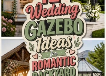 romantic backyard wedding gazebos