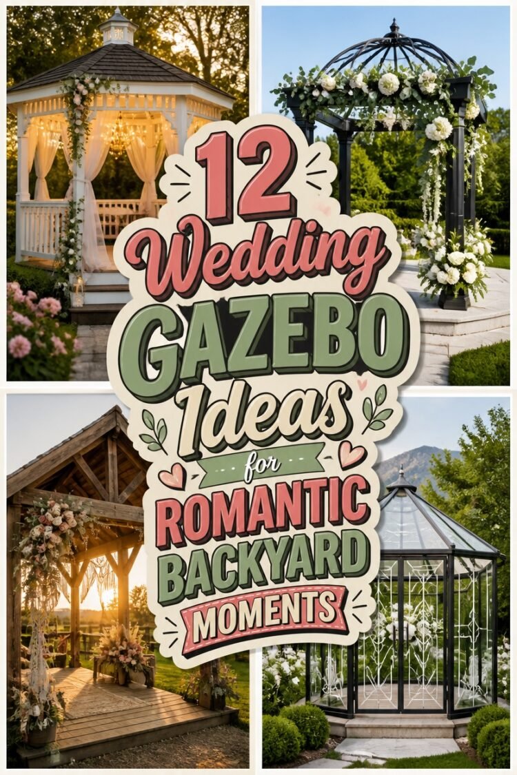 romantic backyard wedding gazebos