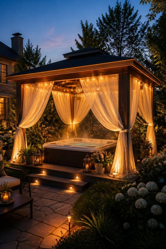 romantic fabric draped retreats