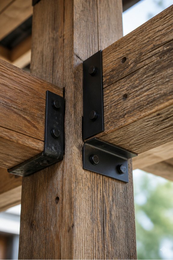 rustic metalwood outdoor structures