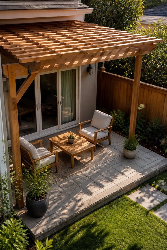shaded patios without expansion
