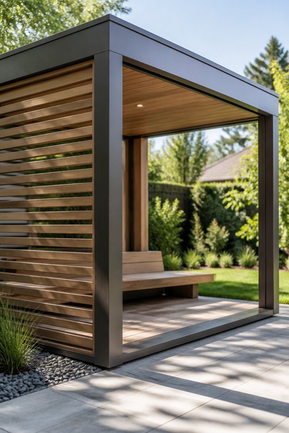 sleek minimalist gazebo design