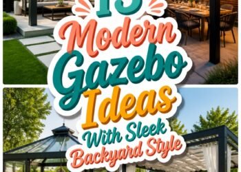 sleek modern backyard gazebos