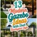 sleek modern backyard gazebos