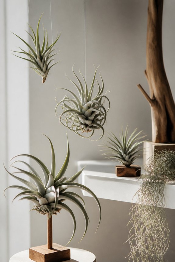 soil free indoor plant displays