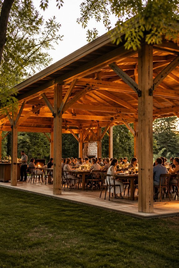 spacious durable entertainment pavilion