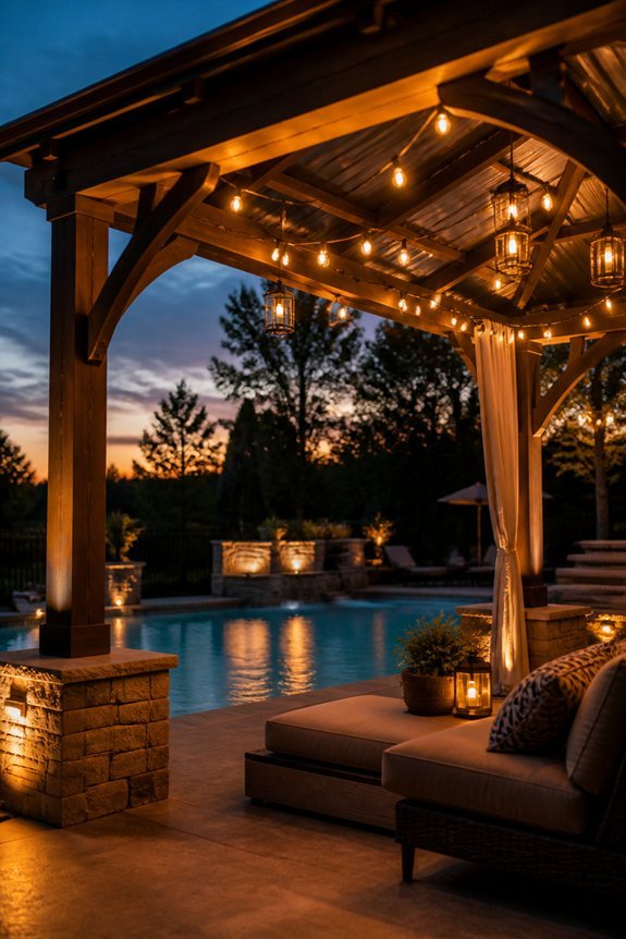 strategic outdoor gazebo lighting