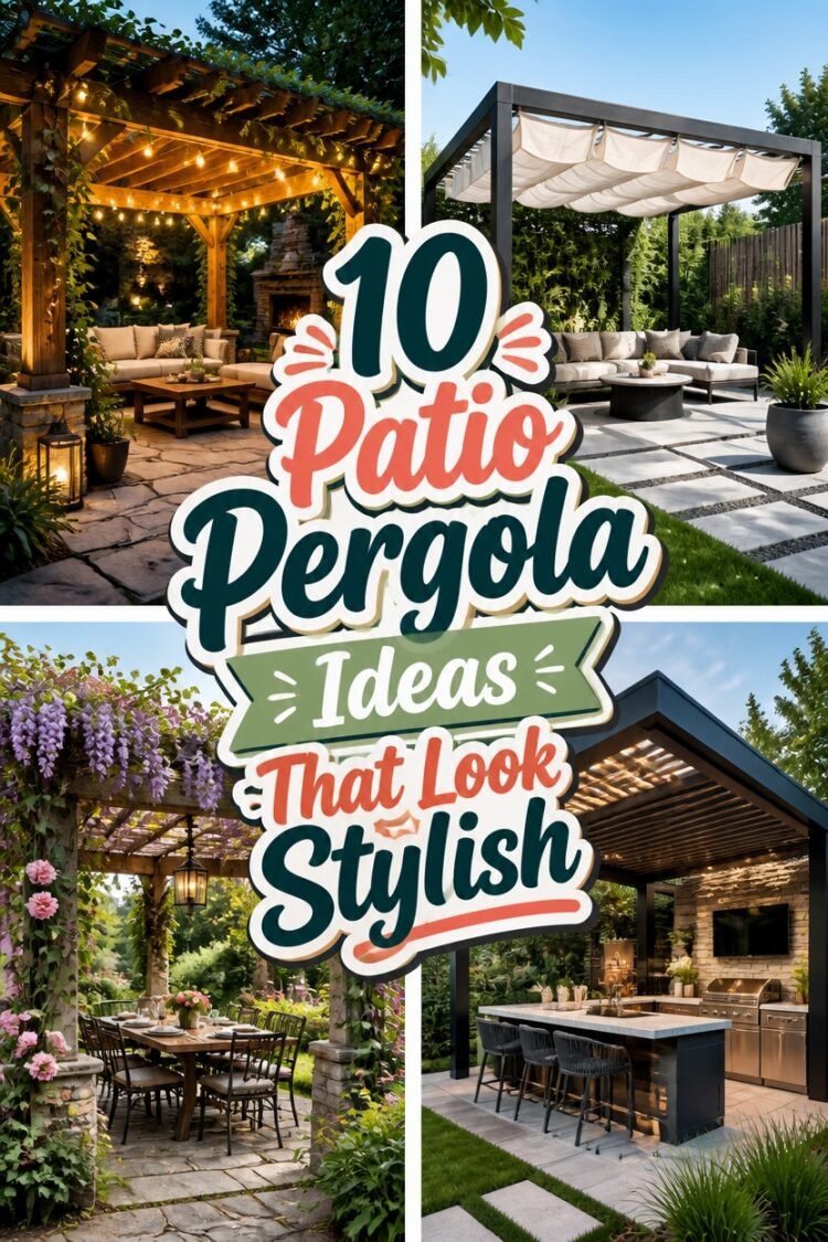 stylish patio pergola ideas