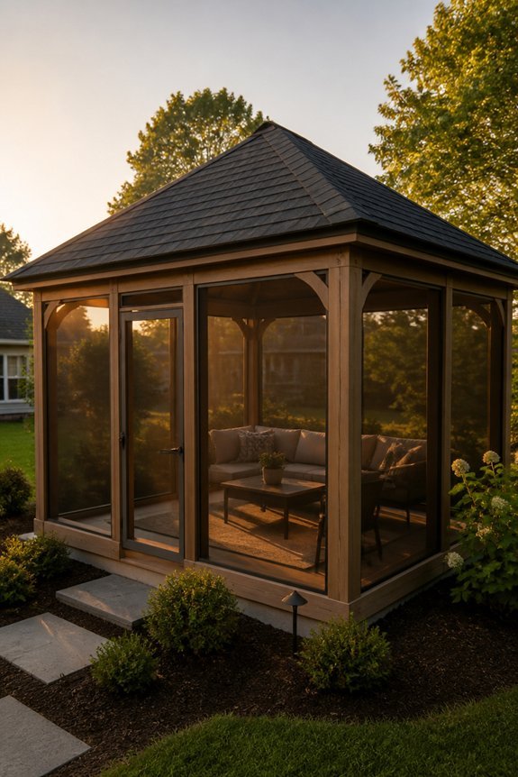 timeless peaked roof gazebo