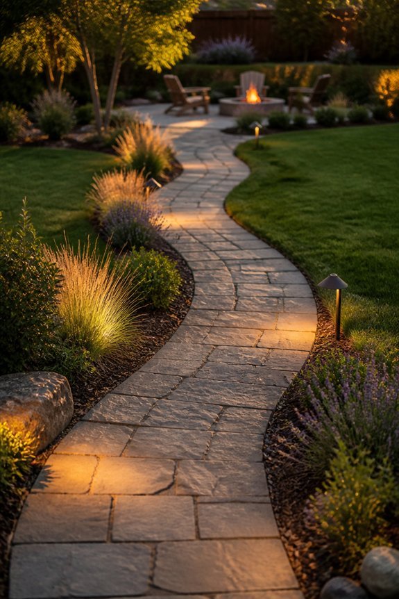 traffic friendly landscape pathways