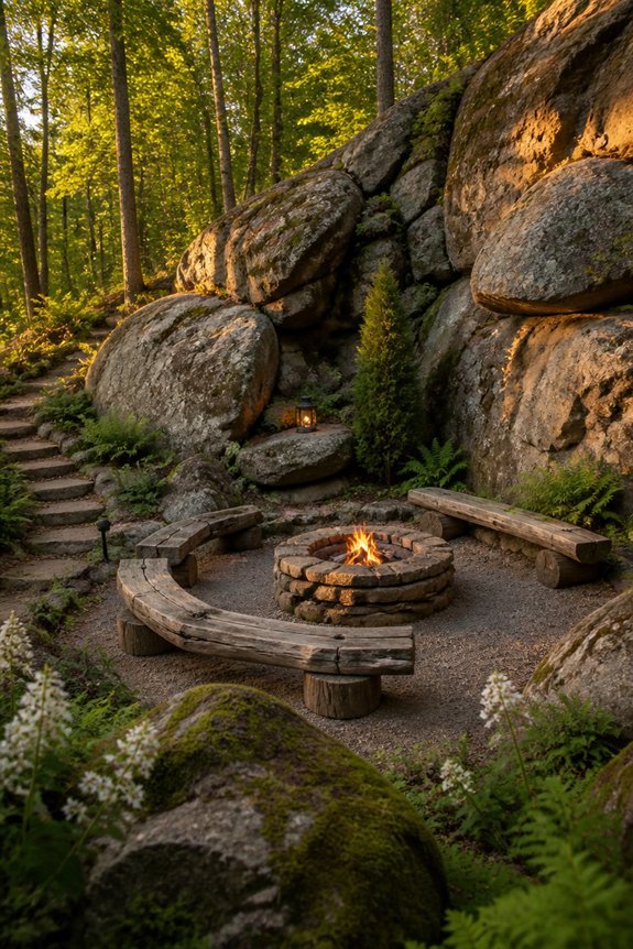 utilizing natural stone features