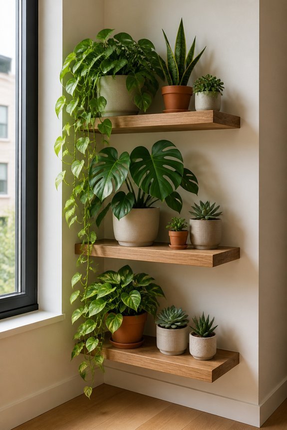 vertical shelving for plants