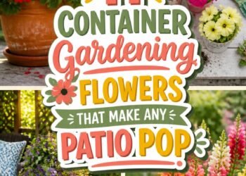 vibrant patio flower options