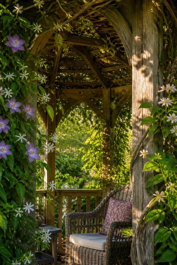 vine covered private sanctuaries