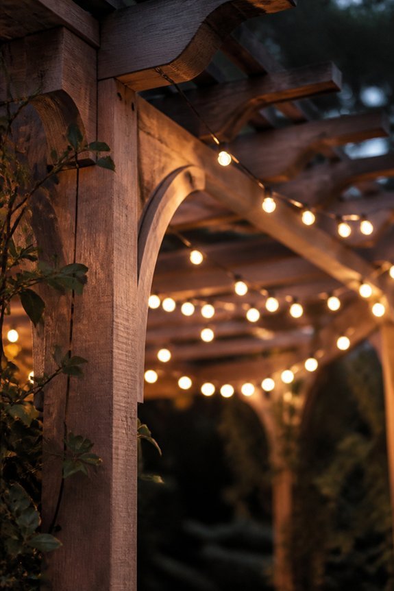 warm dreamy outdoor lighting