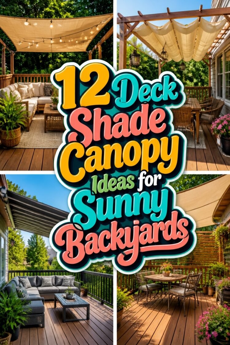 Deck Shade Canopy Ideas for Sunny Backyards