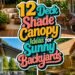 Deck Shade Canopy Ideas for Sunny Backyards