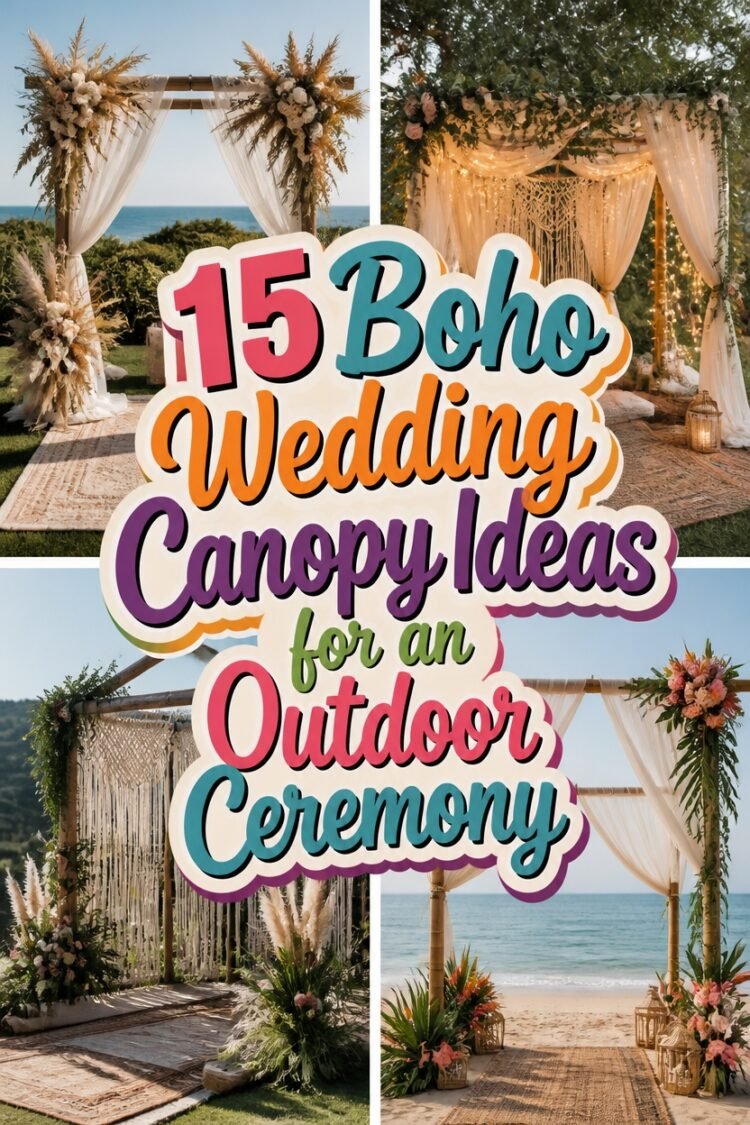 Boho Wedding Canopy Ideas for an Outdoor Ceremony