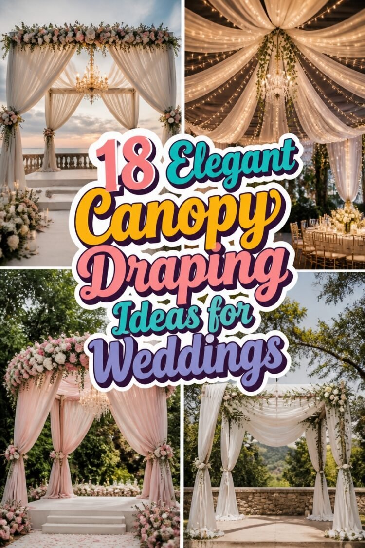 Elegant Canopy Draping Ideas for Weddings