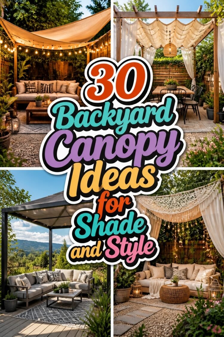 Backyard Canopy Ideas for Shade and Style